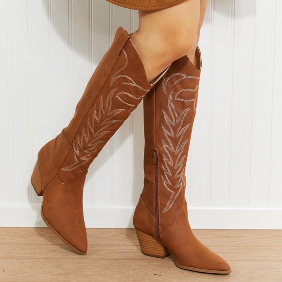 (Last Sizes!) Country Style Southern Knee Length Boots - Picture 4 of 11
